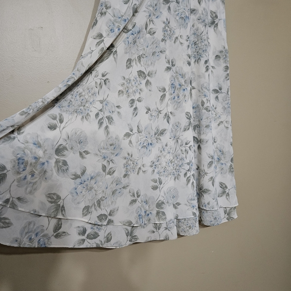 Express Marque Déposée Floral Polyester Maxi Skirt • Size Large Vintage 90s - Picture 5 of 5